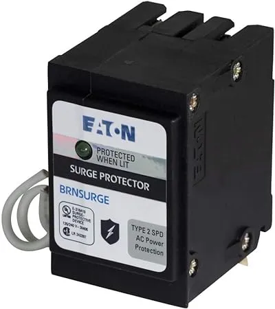 Eaton & Cutler Hammer BRNSURGE Complete Home Surge Protector, Black