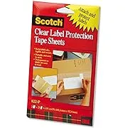 ScotchPad Label Protection Tape Sheets 4" x 6