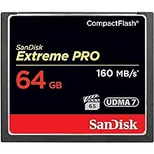 SanDisk 64GB Extreme PRO Compact Flash Memory Card UDMA 7 Speed Up To 160MB/s - SDCFXPS-064G-X46