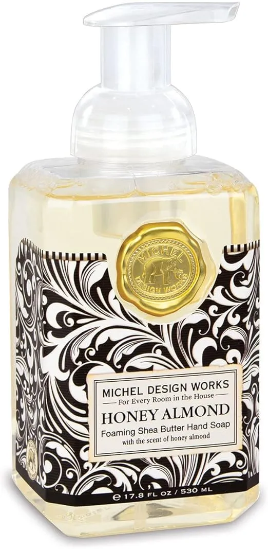 Michel Design Works Foaming Shea Butter Hand Soap, Honey Almond - 17.8 fl oz bottle