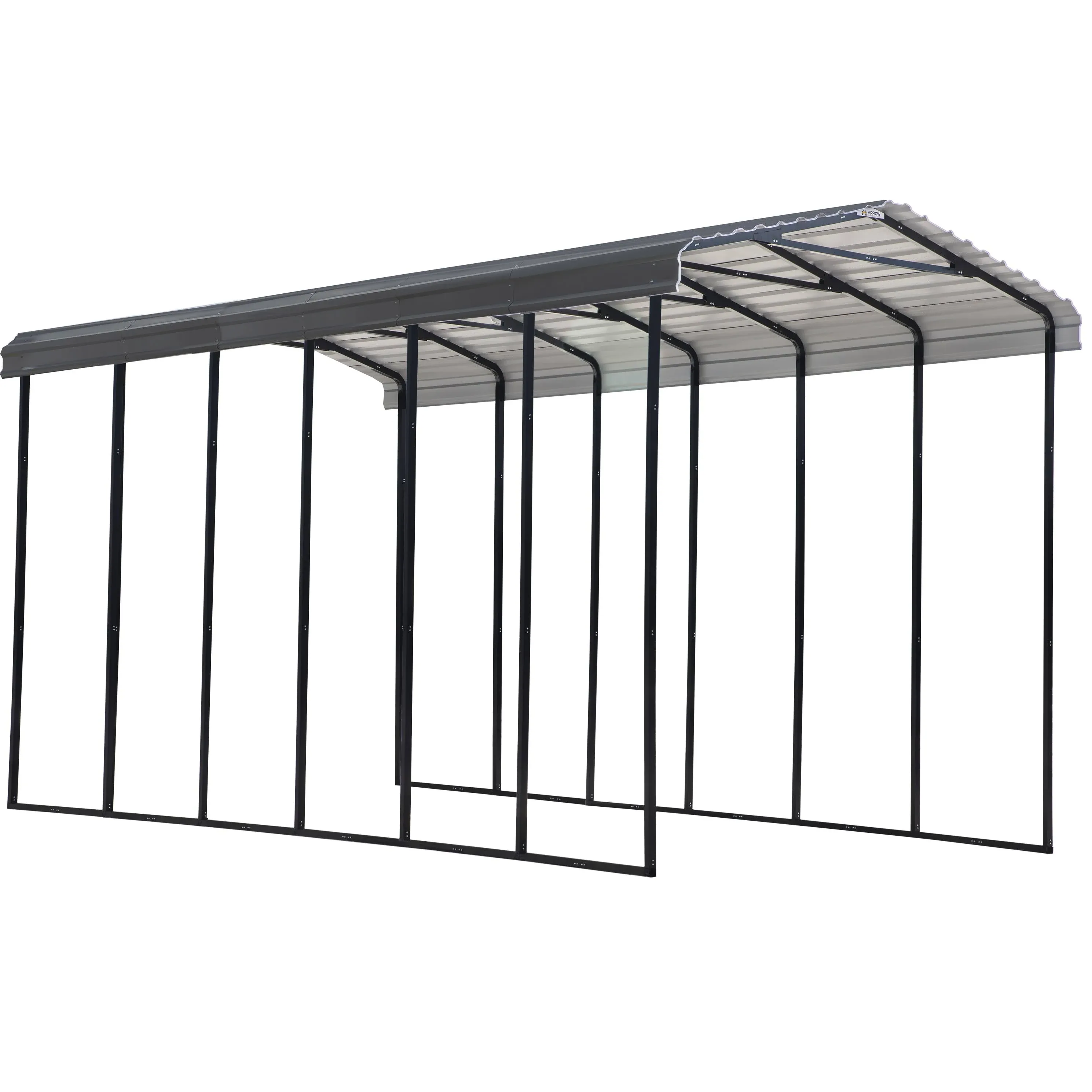 Arrow 14 ft. x 29 ft. x 14 ft. RV Carport, Charcoal