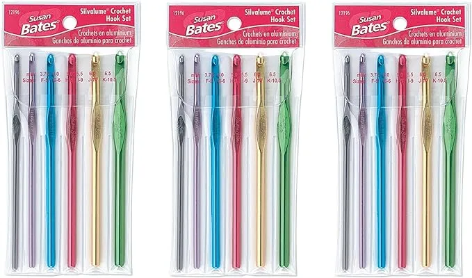 Silvalume Aluminum Crochet Hook Set- - Susan Bates