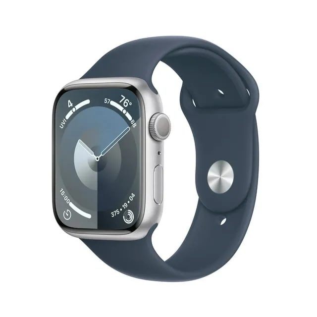 Apple Watch Series 9 45mm Aluminum Case with Sport Band - Starlight, M/L (GPS)