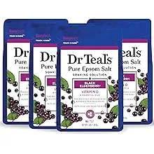 Dr Teal's Epsom Salt Soaking Solution, 3 lbs. (Pack of 4) - Select Your Scent...