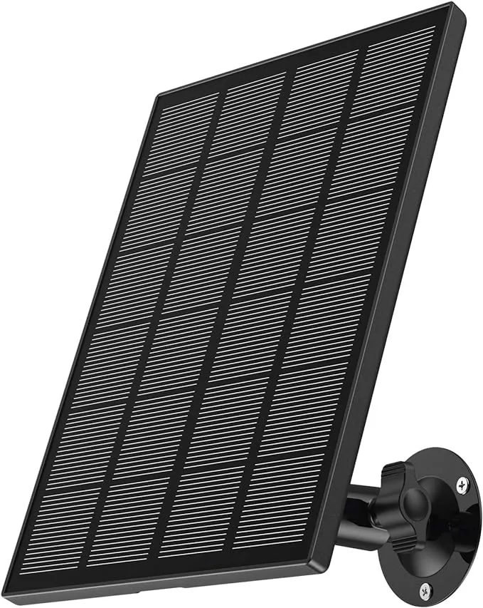 ZUMIMALL Solar Panel for Outdoor Camera Wireless CameraX2/X1/F5 IP66 Waterpro...