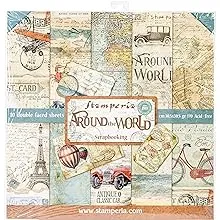 Stamperia Intl Scrapbooking Paper, Multi-Colored 10 Pack