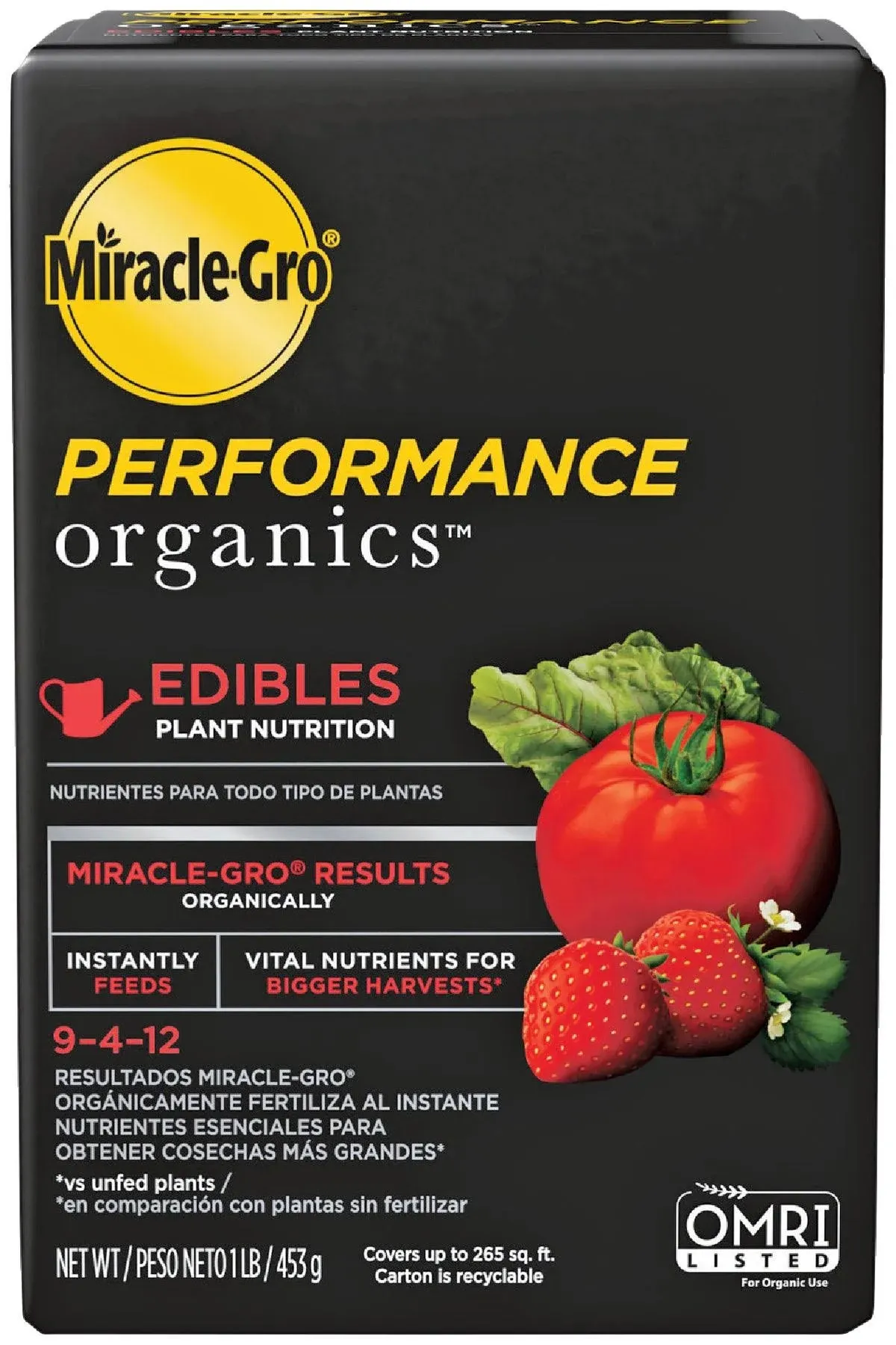 Miracle-Gro Performance Organics Edibles Plant Nutrition, 1 lb