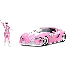 Toyota FT-1 Concept & Pink Ranger Figure Power Rangers 1/24 Diecast Model Jada
