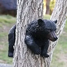 Tree Decor Outdoor Scuplture Baby Bear Up a Tree Garden Hugger Outdoor Sculpture