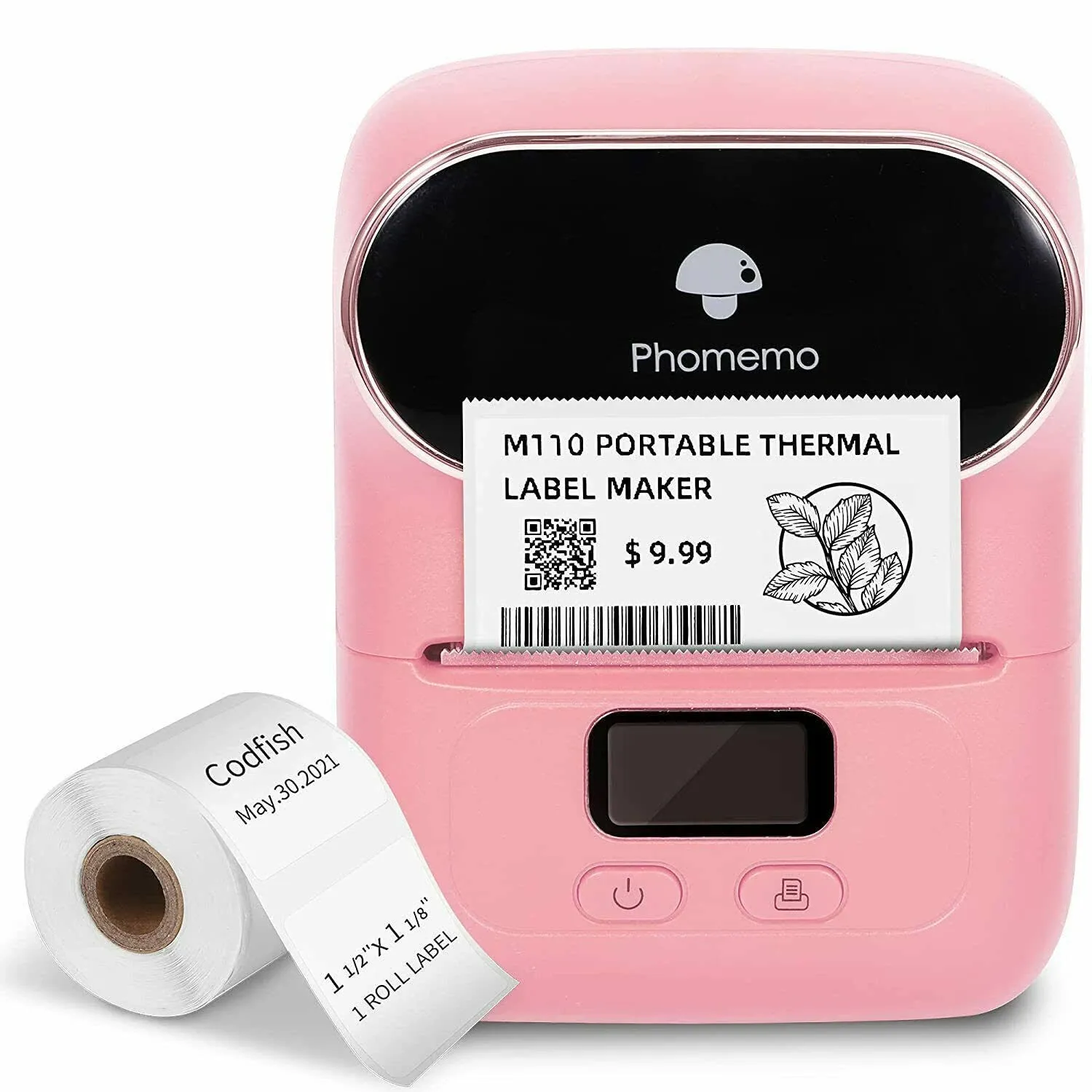 Phomemo M110 Label Maker - Max Print Width 2, Wired or Bluetooth Portable Thermal Label Printer for Retail, Barcode, QR Code, Address, for PcMacbeta
