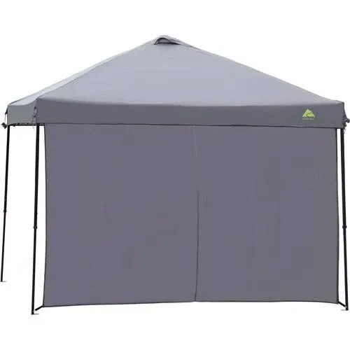 Ozark Trail Sun Wall / Shade Wall Sidewall for 10 x 10' Straight Leg Gazebo / Canopy / Tent, Dark Grey (Sun Wall Accessory Only. Gazebo Not Included.)