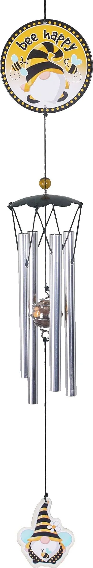 Spoontiques Decorative Chimes for Yard and Garden, Bee Gnome Wind Chime, Size: One Size