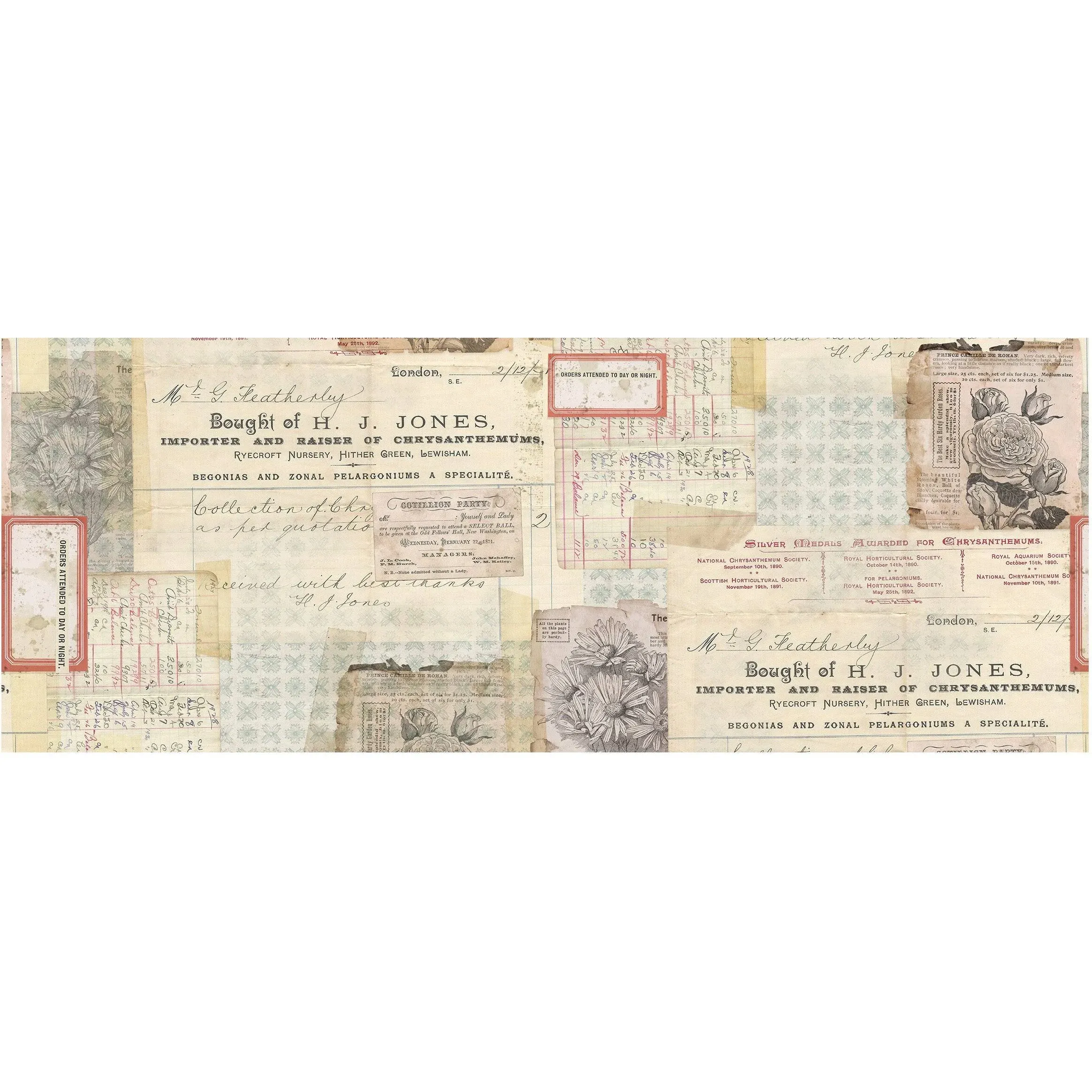 Tim Holtz Idea-Ology 6"X6yds Collage Paper: Document (TH93951)