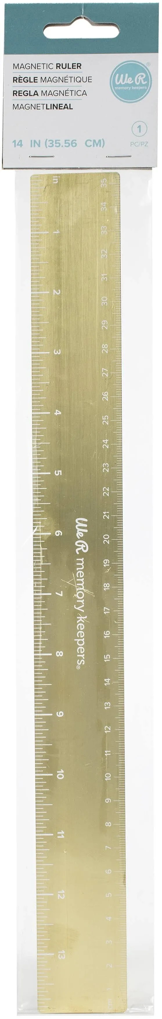 We R Memory Keepers Foil Quill Magnetic Ruler