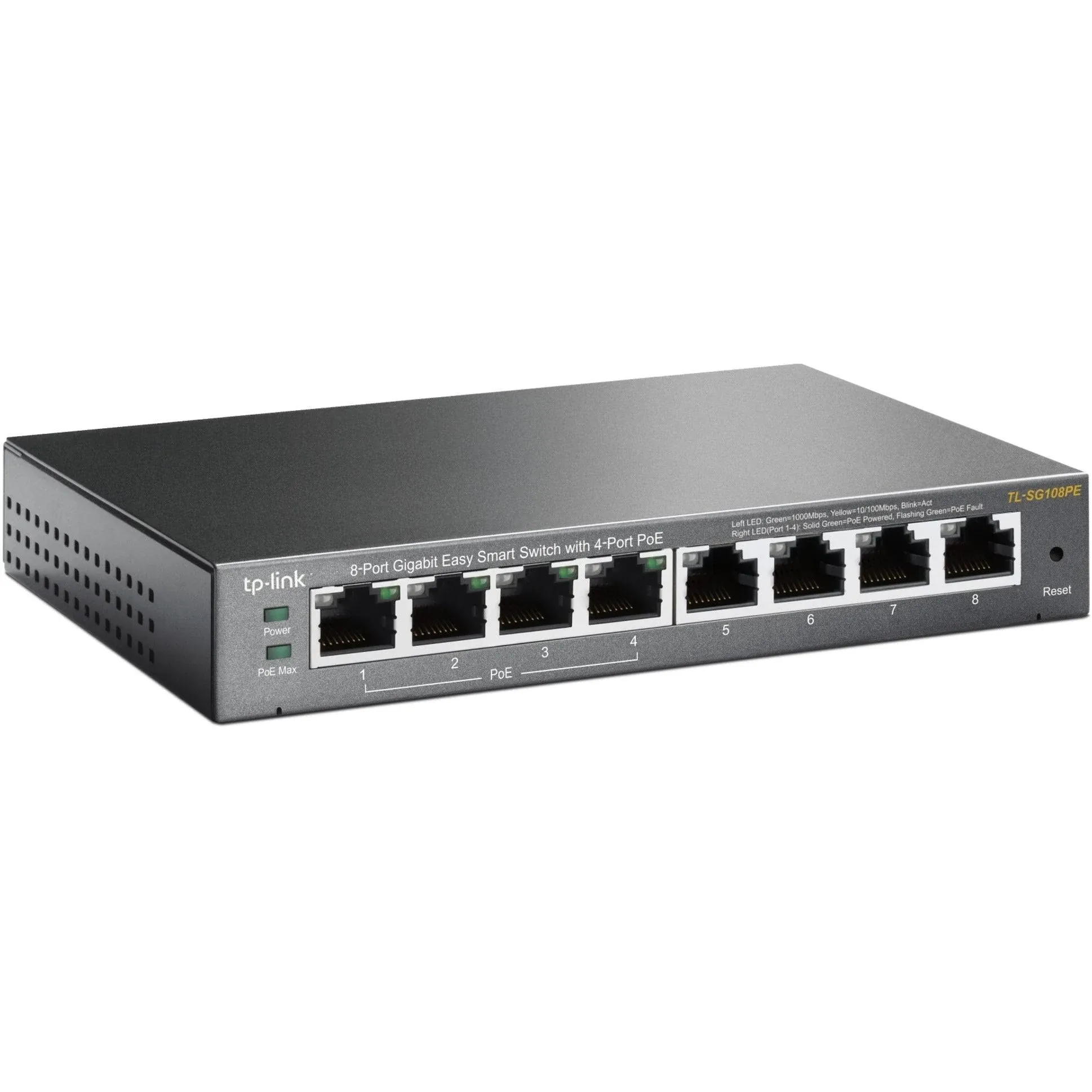 TP-Link 8-Port Gigabit PoE Easy Smart Switch TL-SG108PE