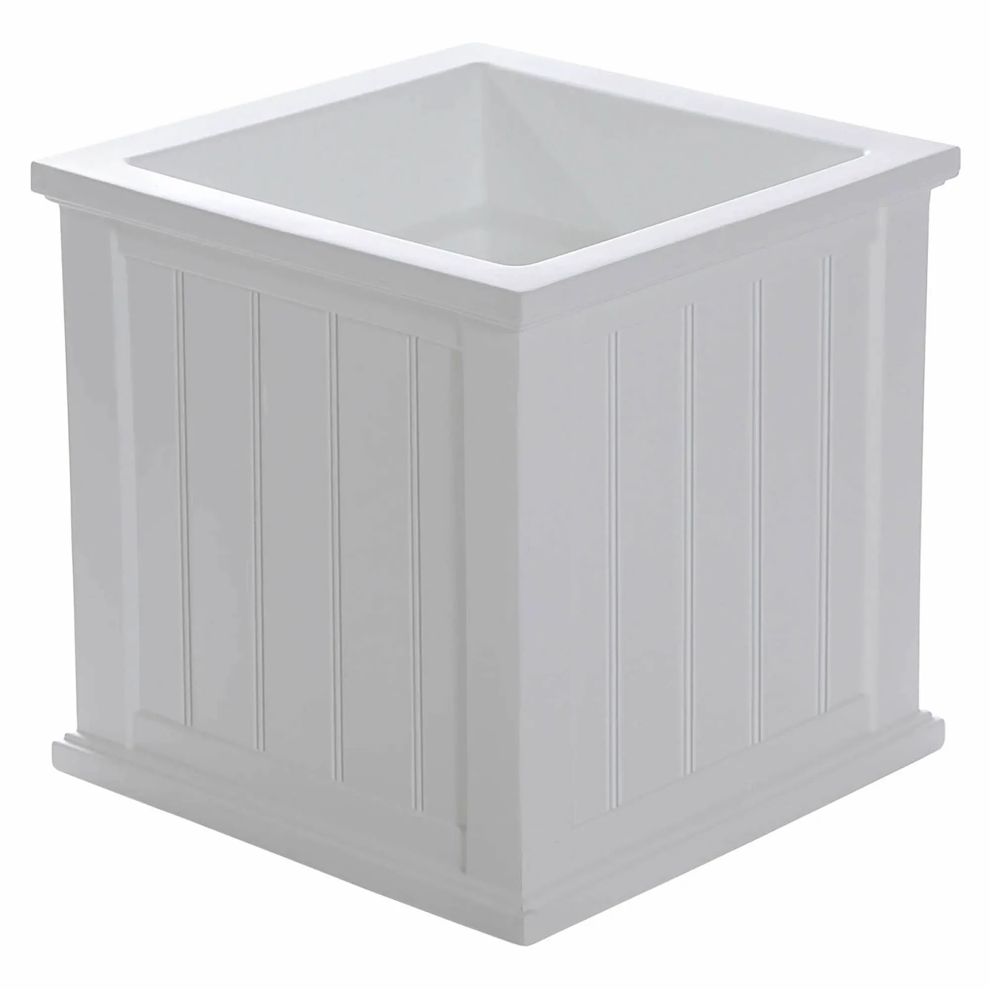 Mayne Cape Cod Patio Planter - 20", White