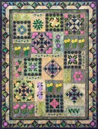 Feels Like Spring BOM Quilt Machine Embroidery CD, From Smith Street Designs NEW, Please See Description and Pictures For More Details