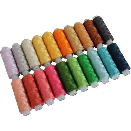 Threadart 20 Color Pearl Cotton Thread Set B | 75yd Spools Size 8 | Perle Cotton
