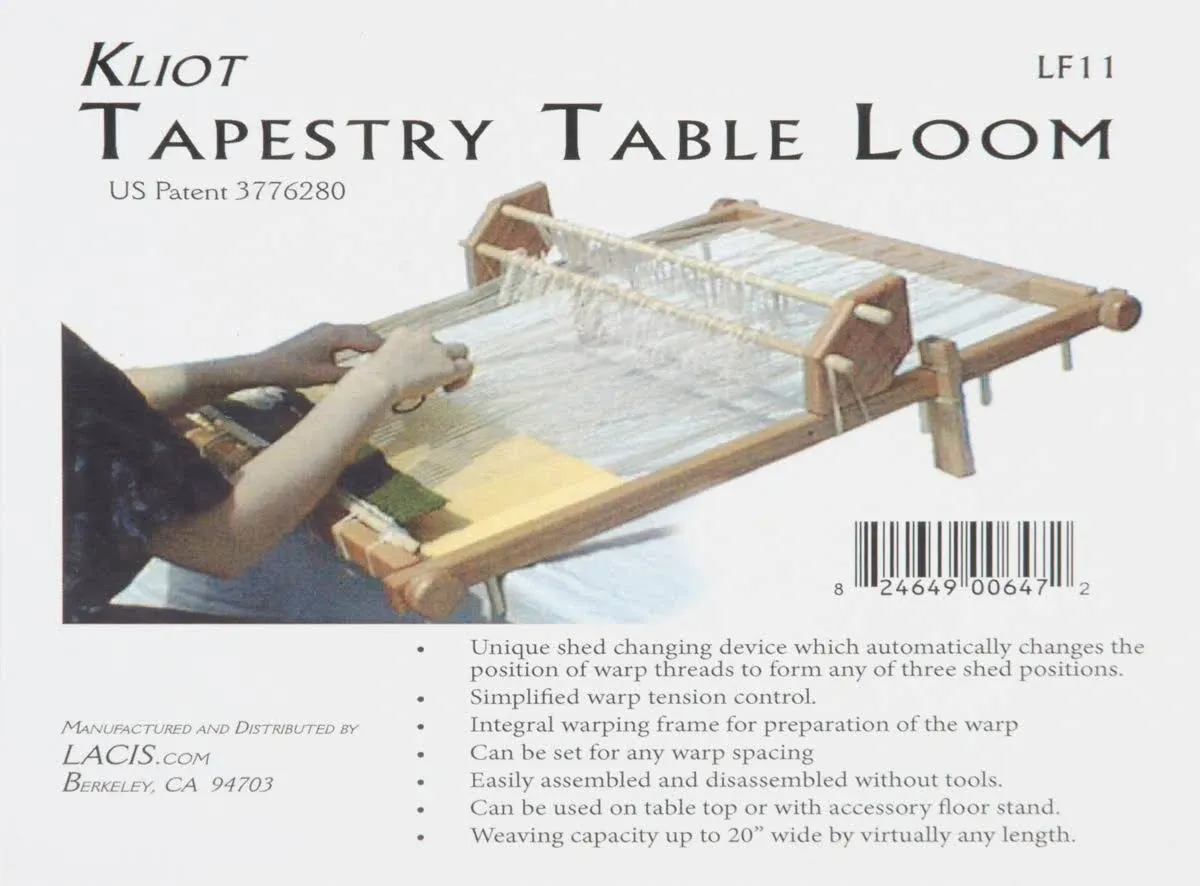 Kliot Tapestry Loom, 20-Inch, Hardwood