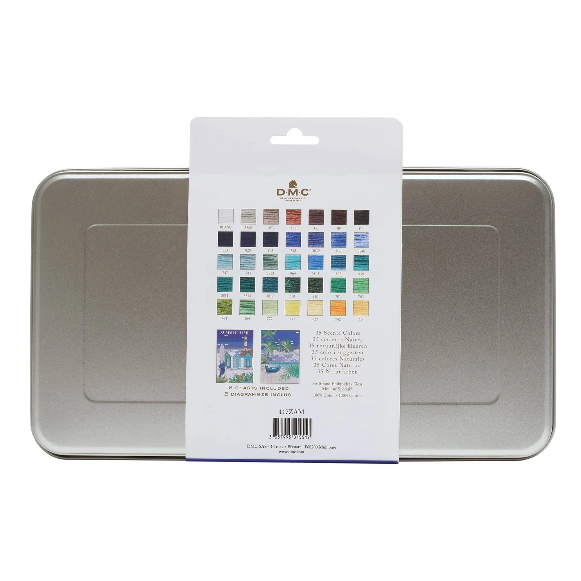 DMC Embroidery Floss Tin 8.7yd 35/Pkg-Scenic Colors