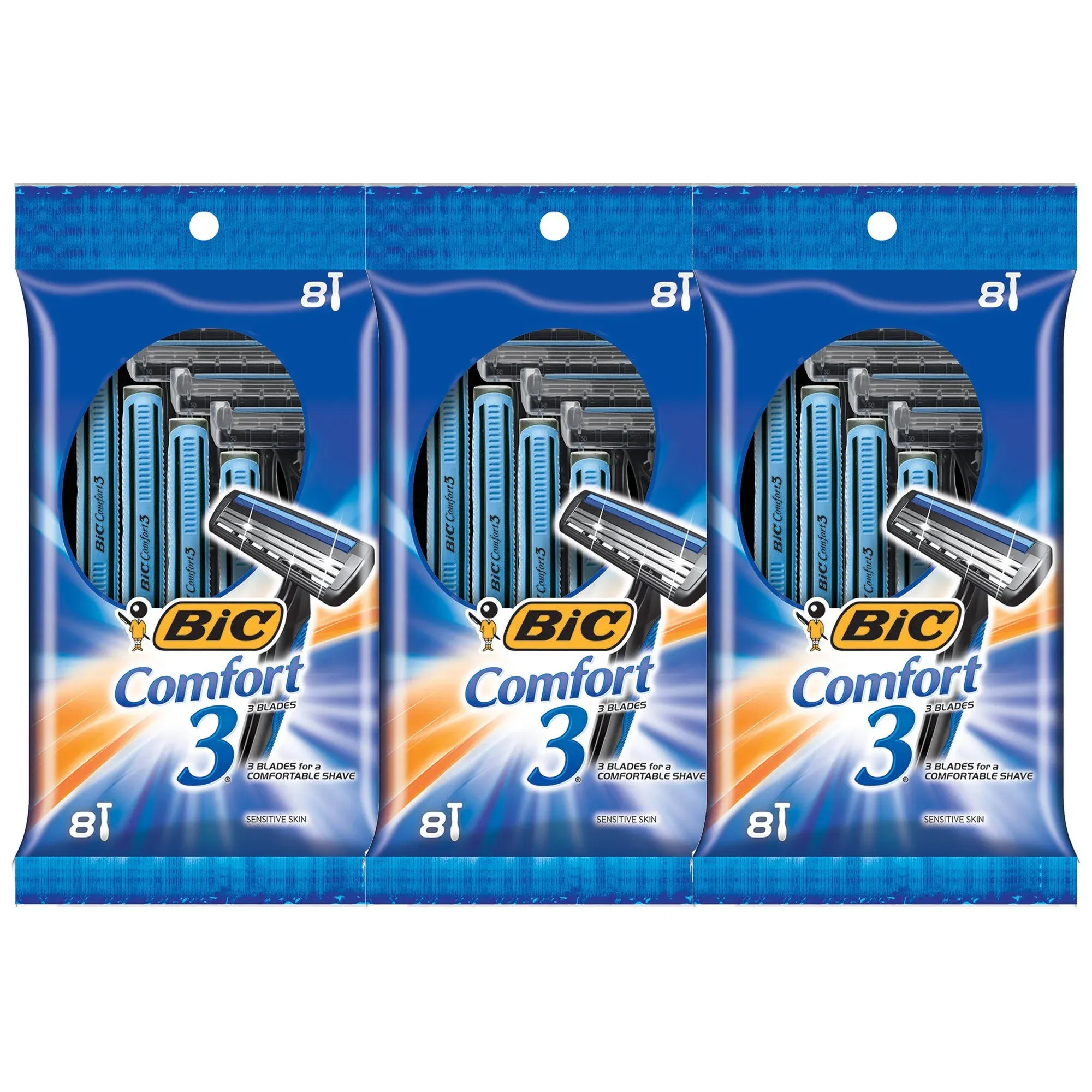 Bic Comfort 3 Disposable Razor, 24 Count