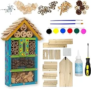SparkJump Premium Wooden Bird House Kit | Build it Yourself Birdhouse | Birdhouse Kits for Adults to Build | DIY Bird House Kit and Woodworking Adult Crafts | Birdhouse Kits for Kids and Adults
