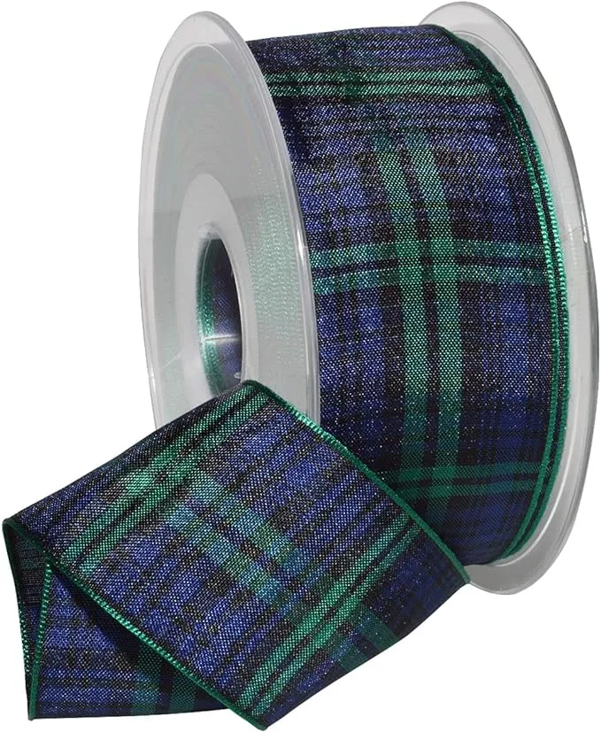 Morex Ribbon Edinburgh Ribbon, 1.5 Inches by 27 Yards, Black Watch Tartan