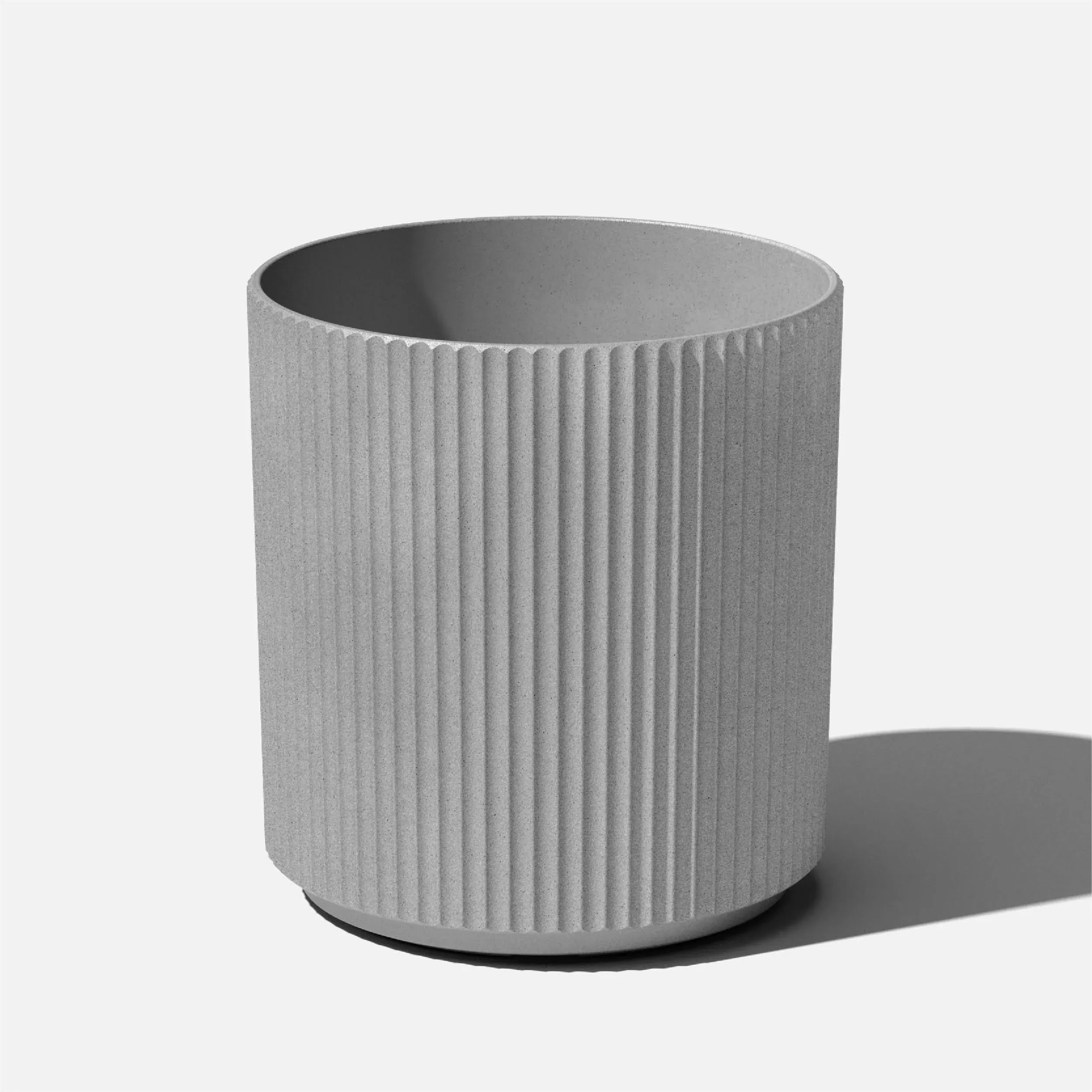 Veradek Demi Series Round Planter Size: 19.75" H x 18.5" W x 18.5" D Color: Gray Set of: 1