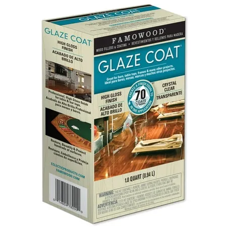 Famowood 5050080 Glaze Coat Epoxy Kit - 1 Quart Clear
