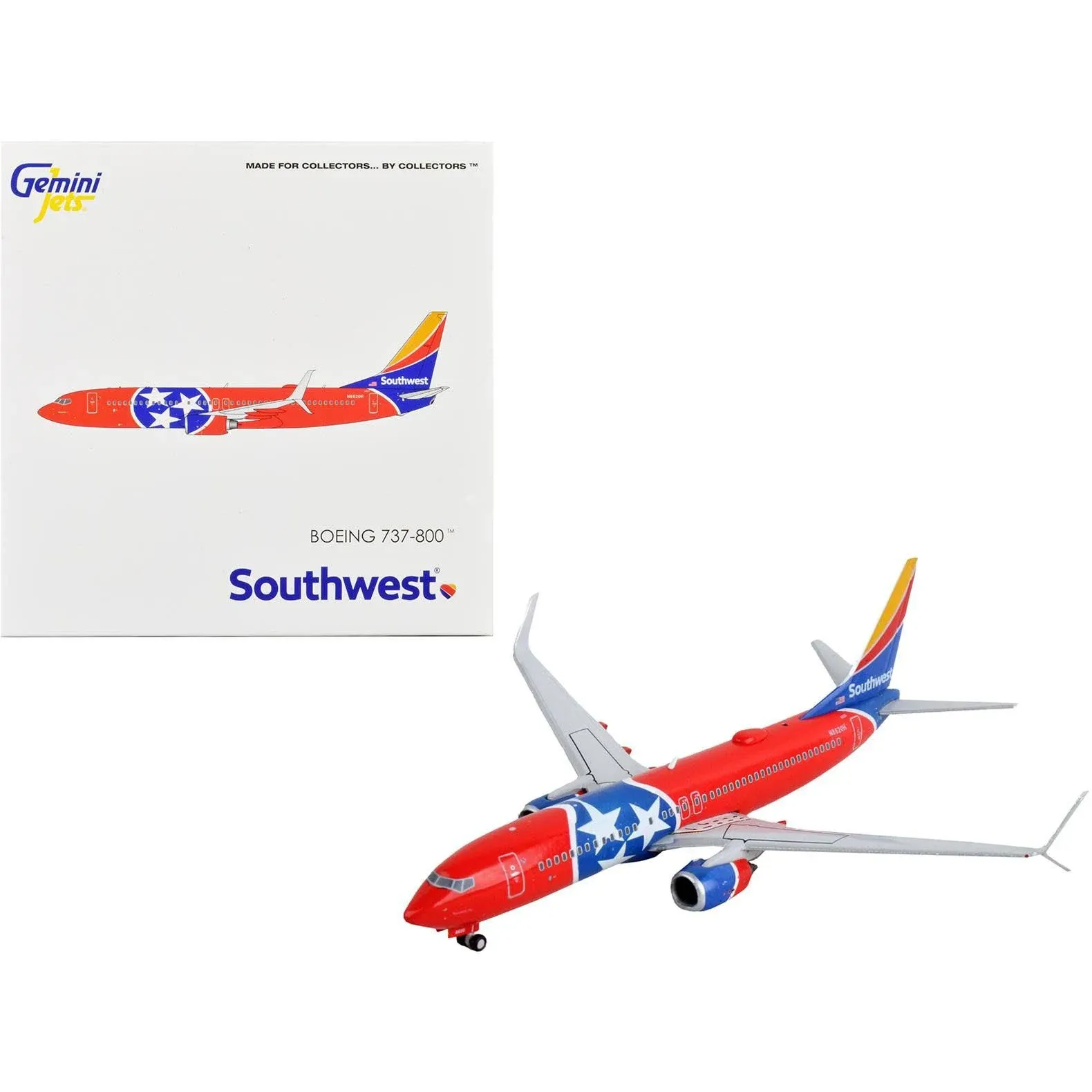 GeminiJets Southwest 737-800S 1/400 Tennessee One Diecast Model Airplane