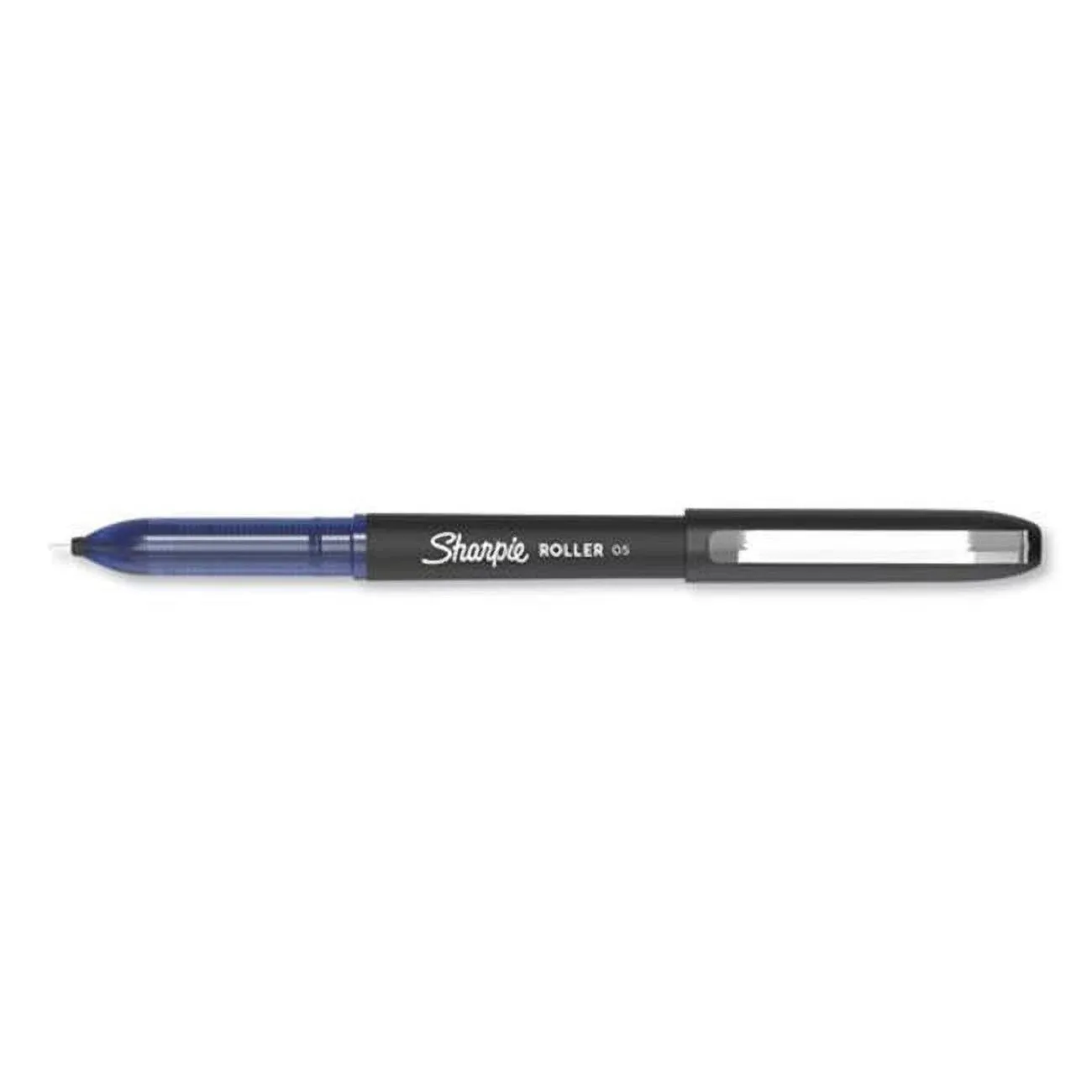 Sharpie Roller Pen, Fine 0.5 mm, Blue Ink/Barrel, Dozen
