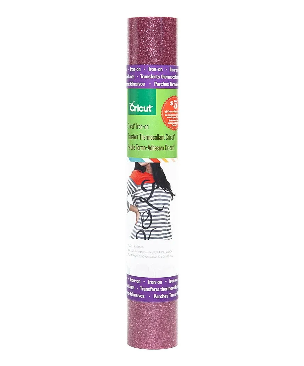 Cricut Iron-On Glitter Film, Black