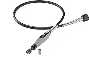 Dremel Flex Shaft Rotary Tool Attachment with Comfort Grip and 36” Long Cable - Engraver, Polisher, and Mini Sander- Ideal for Detail Metal Engraving, Wood Carving, and Jewelry Polishing ,225-02, Grey