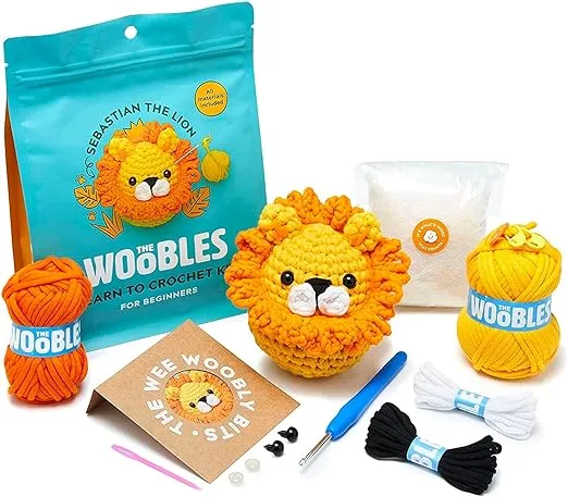 Woobles Beginner Crochet Kit Narwhal
