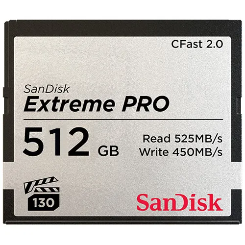 SanDisk 256GB Extreme PRO CFast 2.0 Memory Card