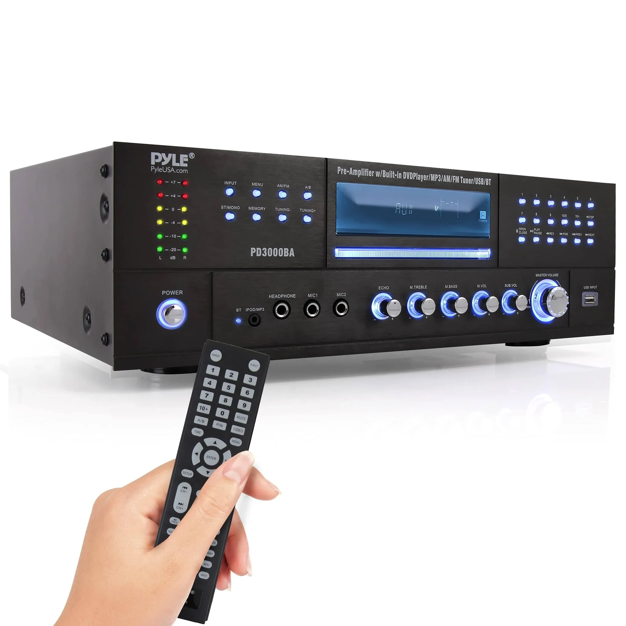 Pyle PD3000BA Bluetooth Home Theater Stereo Receiver