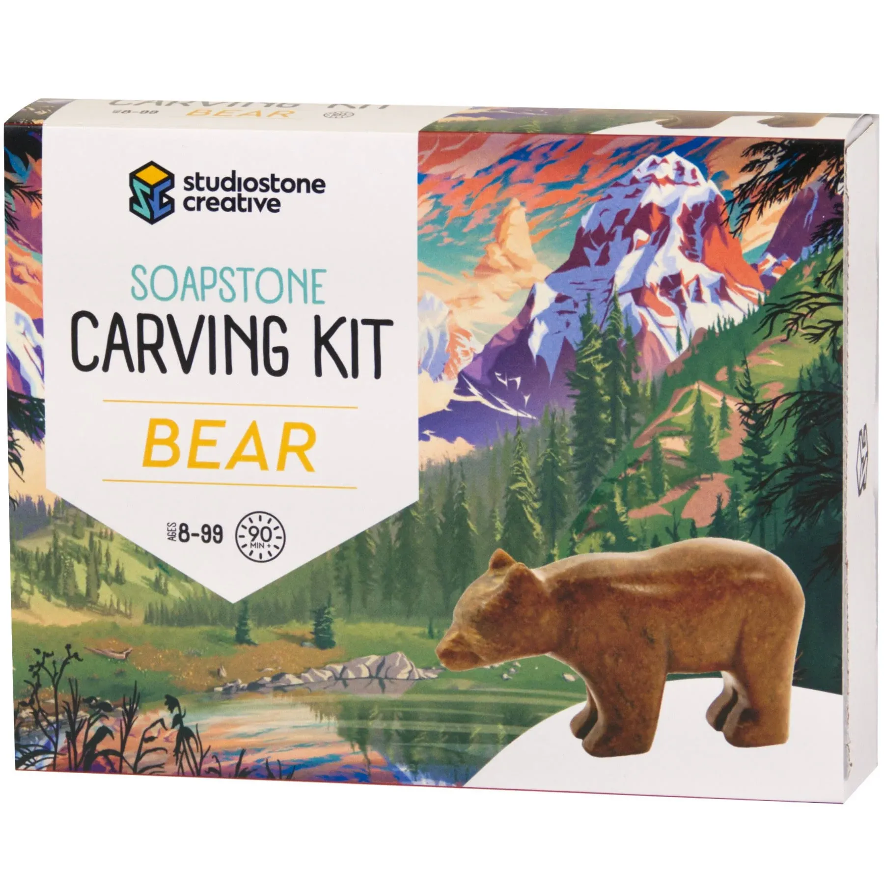 StudioStone Bear Soapstone Carving Kit