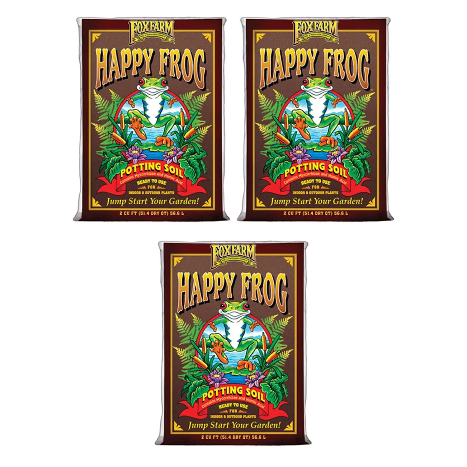 FoxFarm Happy Frog Potting Soil, Bulk, 55 Cu ft