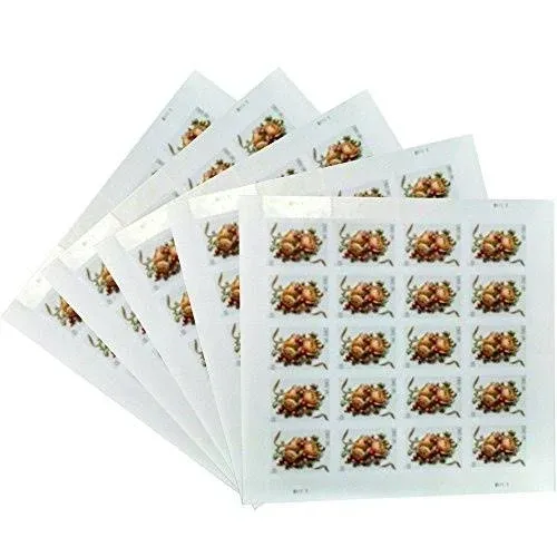 Celebration Corsage 5 Sheets of 20 USPS Forever First Class Two oz Stamps Wedding ...