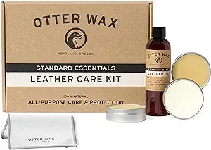 Otter Wax Leather Care Kit | 100% All-Natural Leather Care Products | Made in Th