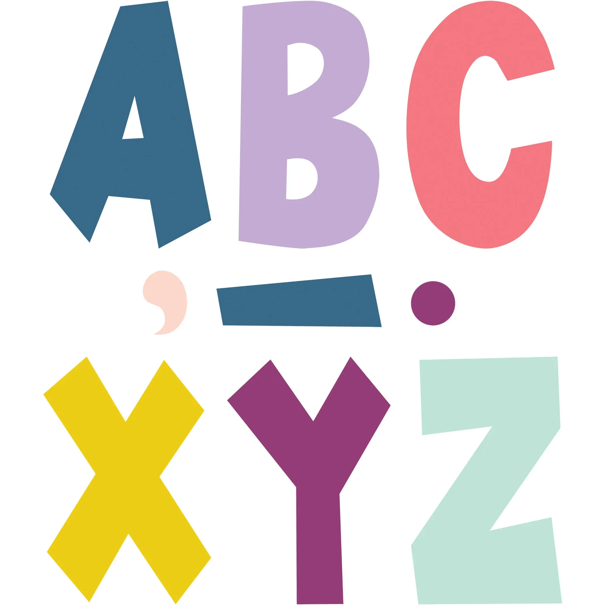 Teacher Created Resources Oh Happy Day 7" Fun Font Letters (TCR70100)