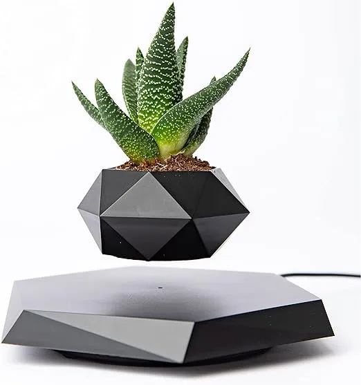 LANGTU Magnetic Levitation Rotating Flower Pot