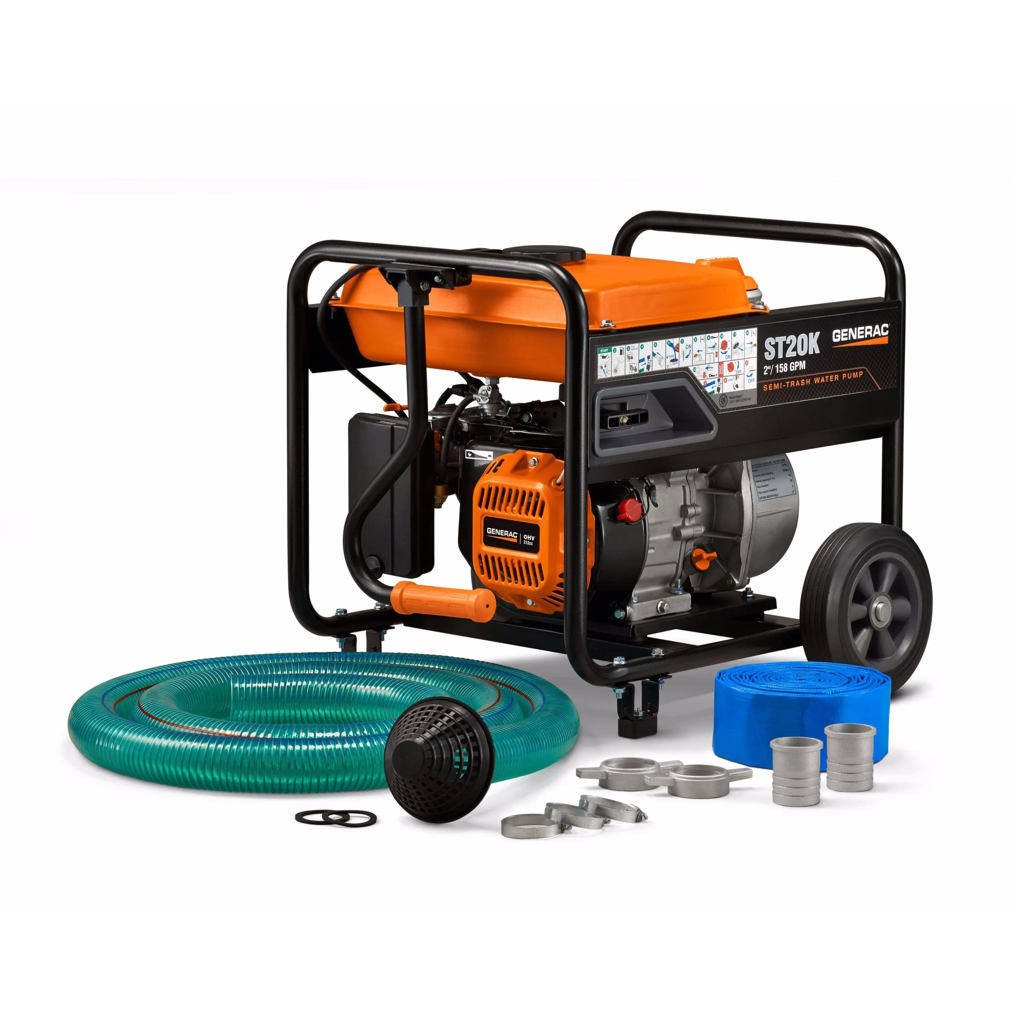 Generac | 2' Semi-Trash Water Pump | Realry