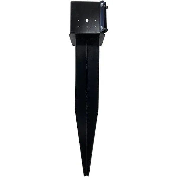Nuvo Iron 6in x 6in Multi-Purpose Yard and Lawn Spike for In-Ground Post Support