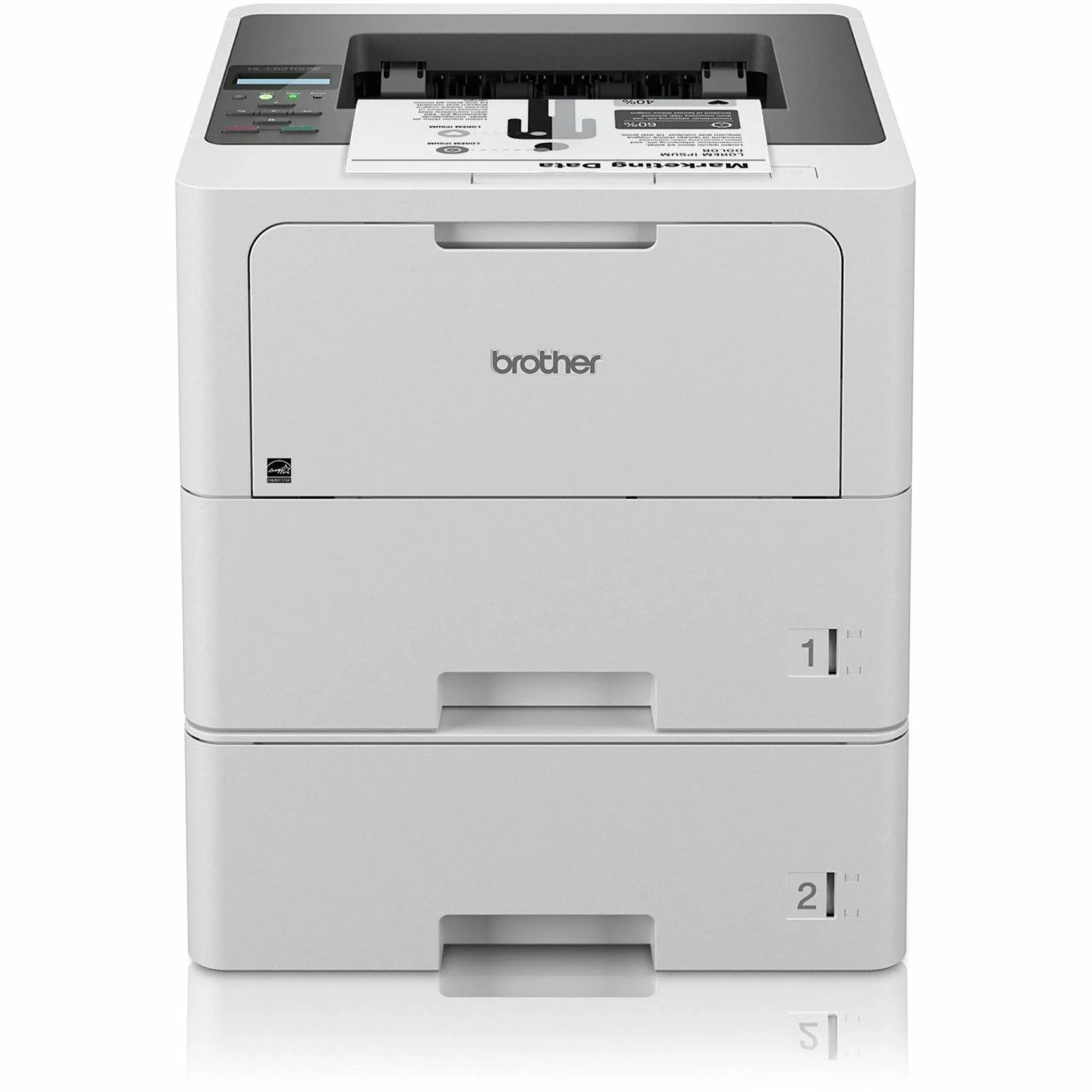 Brother HL-L6210DWT Business Monochrome Laser Printer with Dual Paper