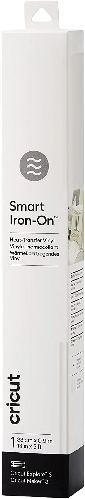 Cricut Smart Iron-On Heat-Transfer Vinyl | 1 Sheet | 33cm x White, 0.9m (3ft)