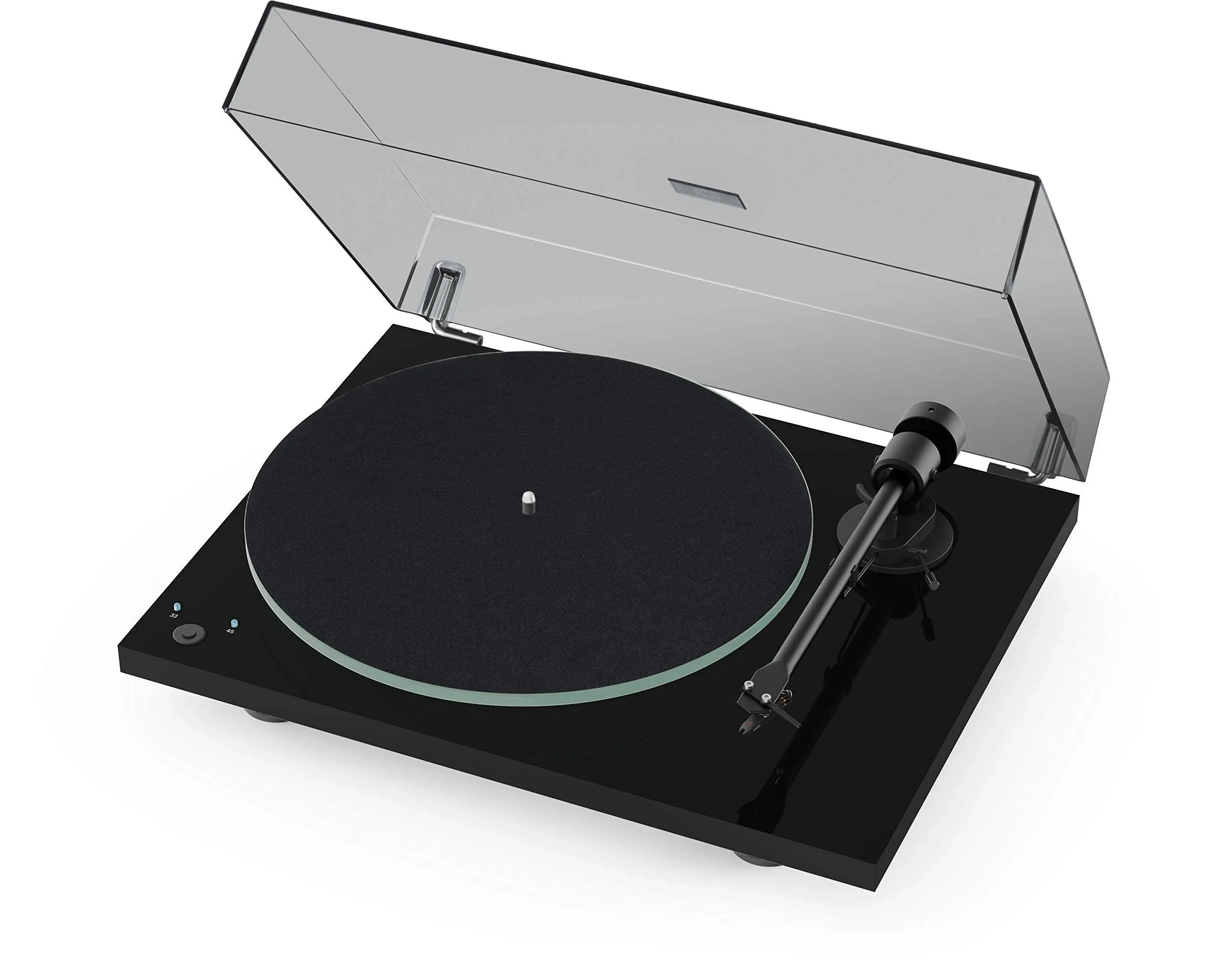 Pro-Ject T1 Phono SB Turntable with Built-in Preamp and Electronic Speed Change (Satin Walnut)