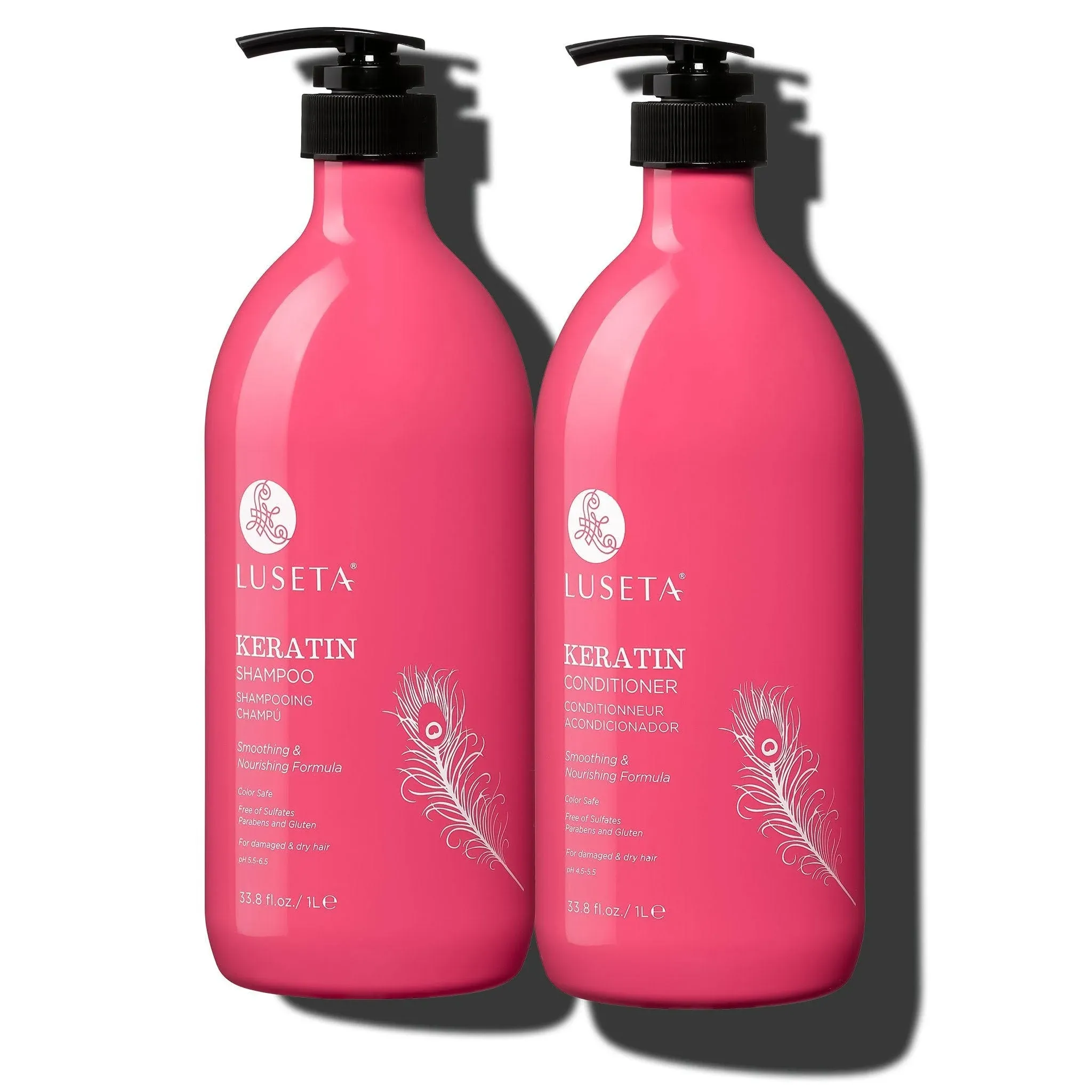 Luseta Keratin Shampoo Smoothing & Nourishing Formula 33.8 Fl.