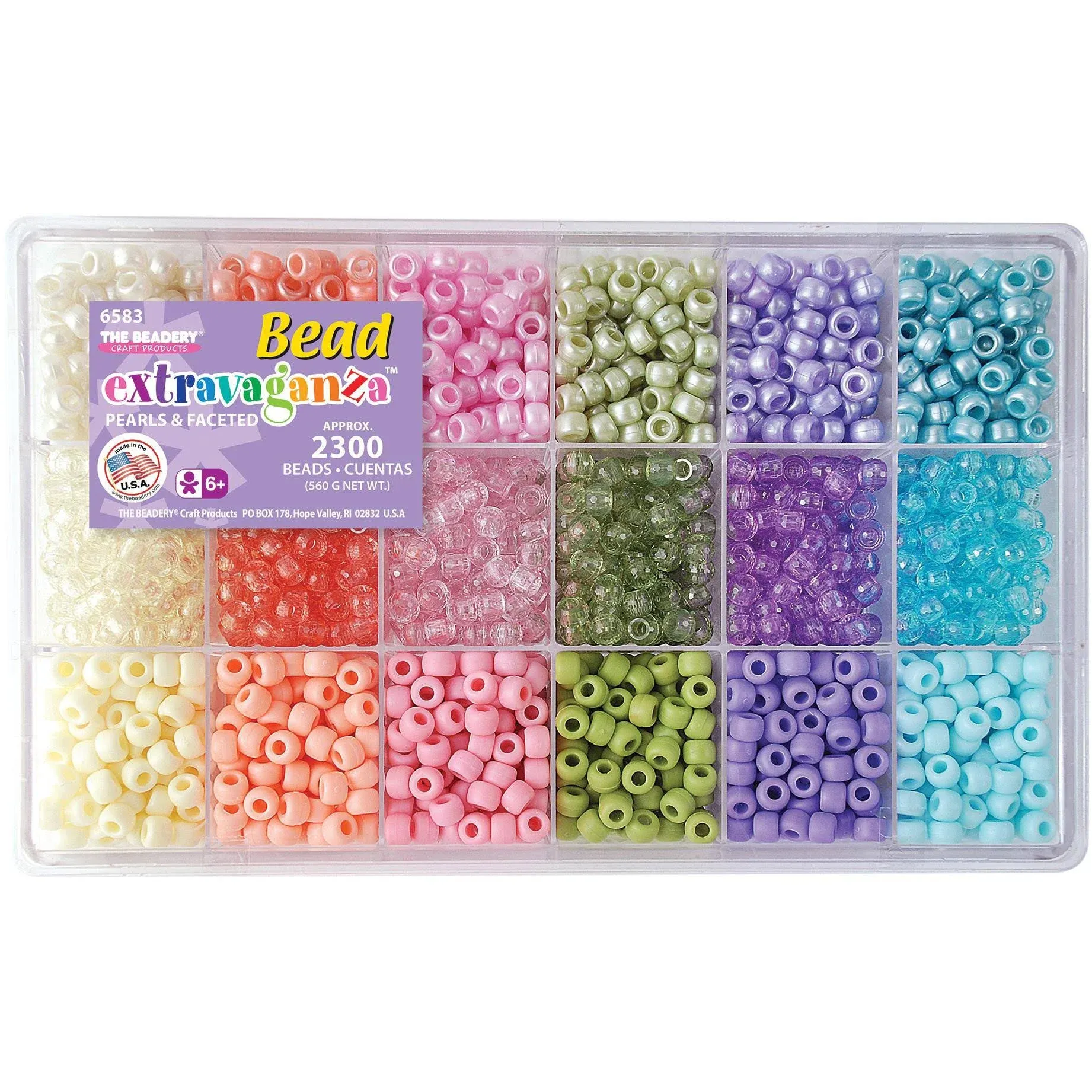 Beadery Bead Extravaganza Bead Box Kit 19.75oz - Pastel