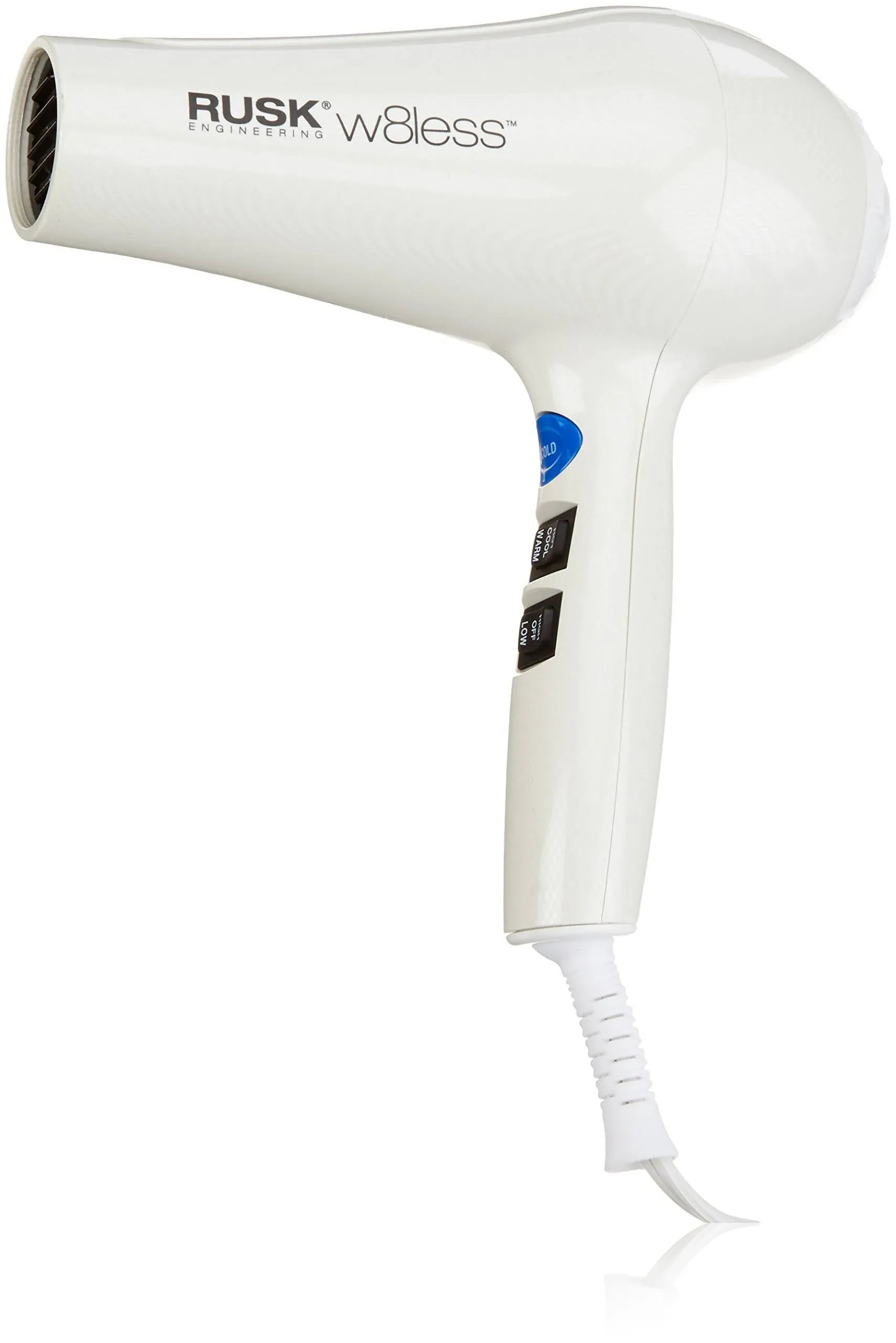 Rusk Engineering W8less Ceramic and Tourmaline Blow Dryer - 2000W - White